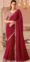 Maroon Color Wedding Saree with Contrast Designer Blouse