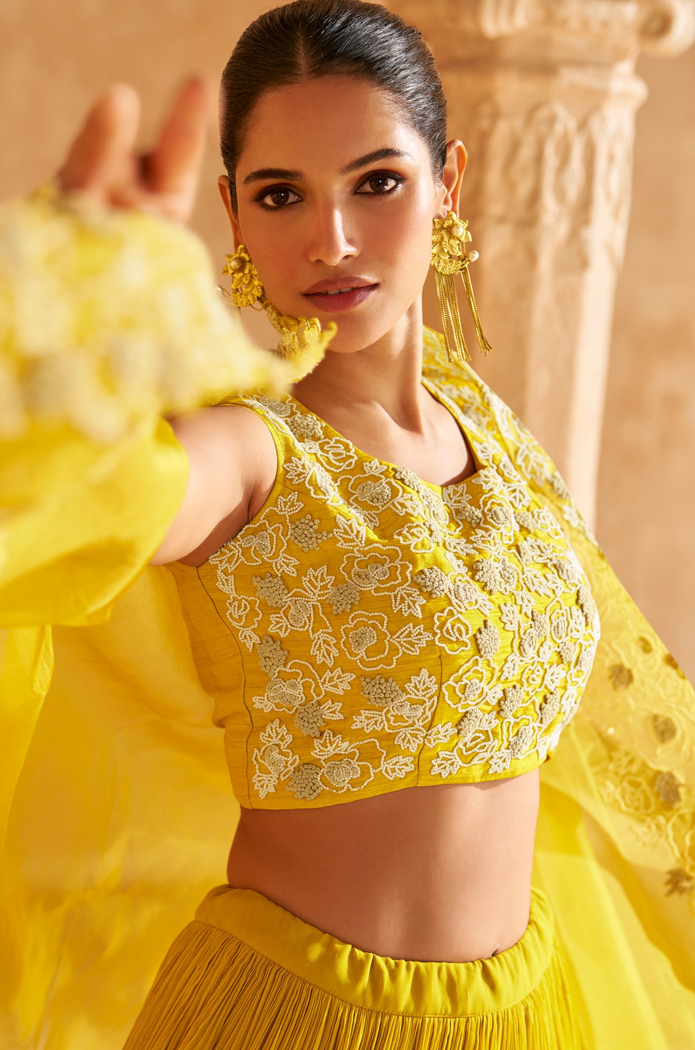 Long Skirt and Top Set Western Party Wear