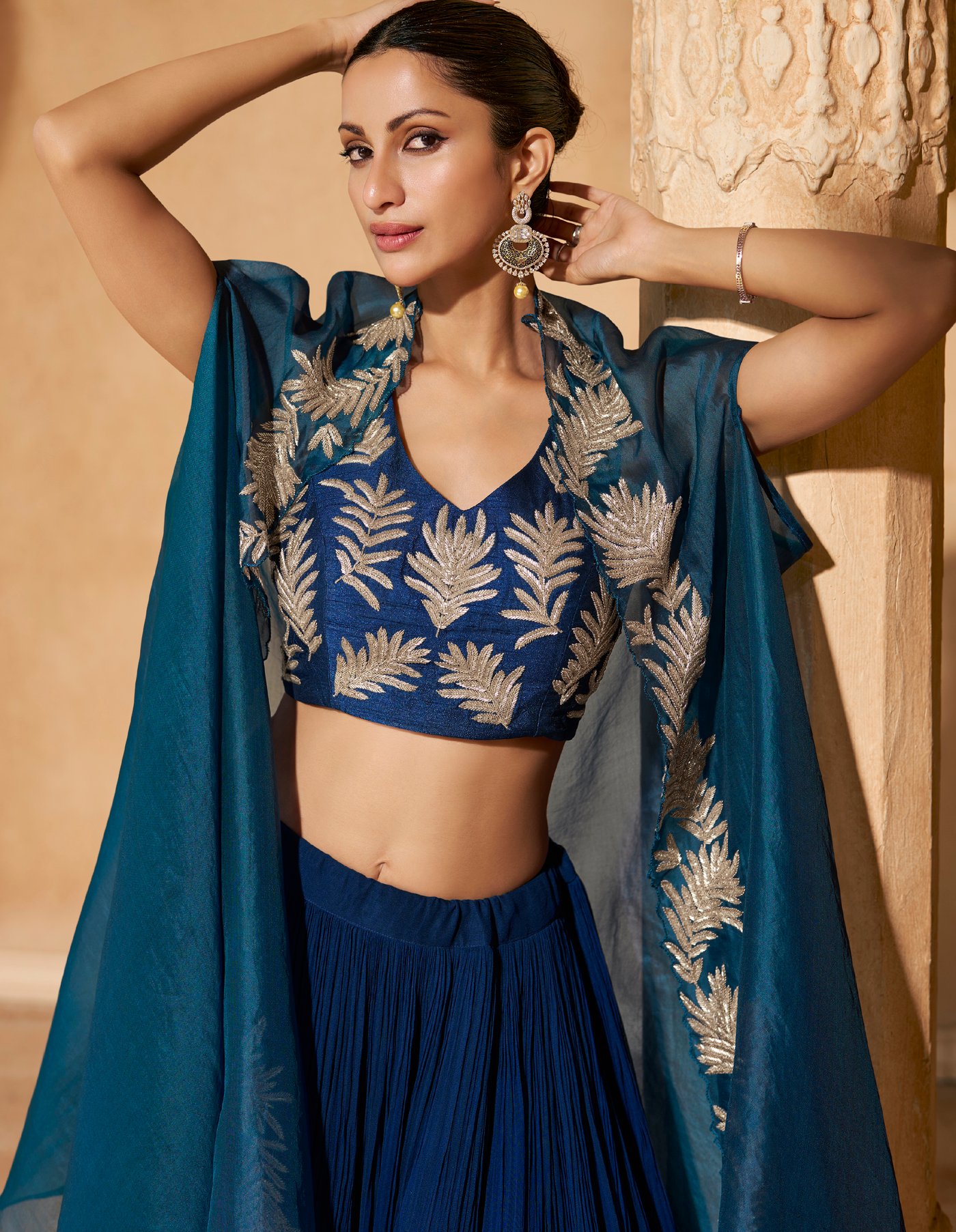 Skirt and Top Set Western Party Wear