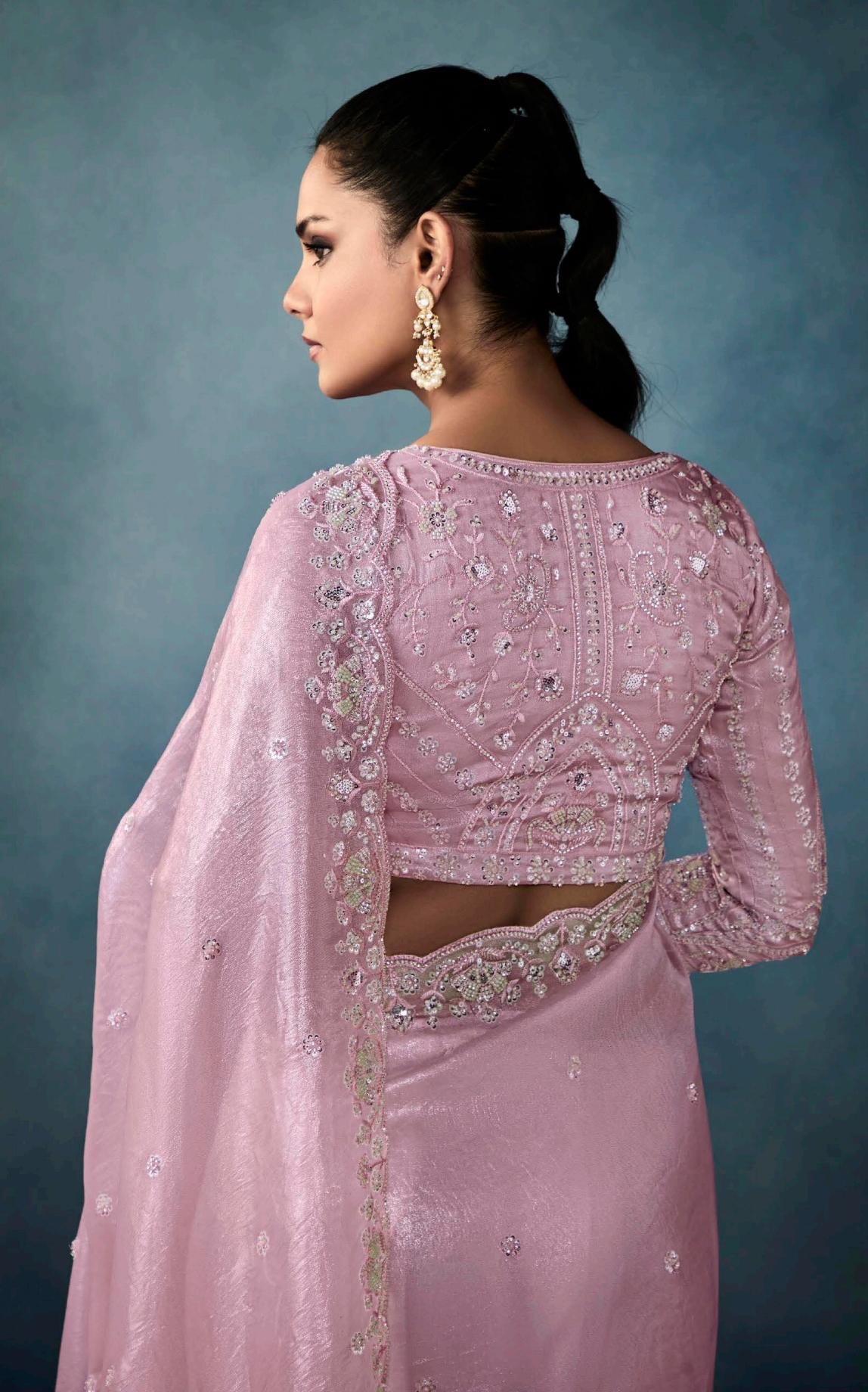 Baby Pink Saree Blouse Designs Wedding Saree Blouse Designs