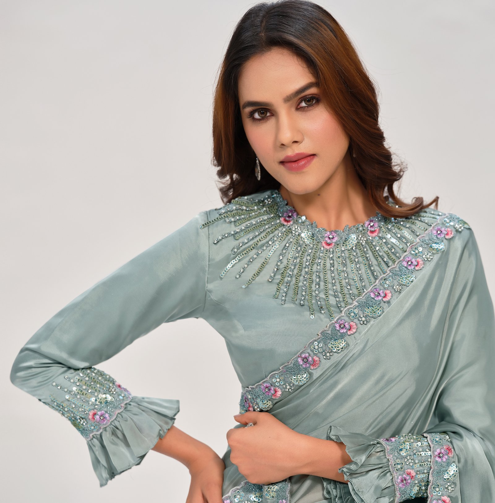 Bridal Saree Shopping Engagement Party Wear Saree