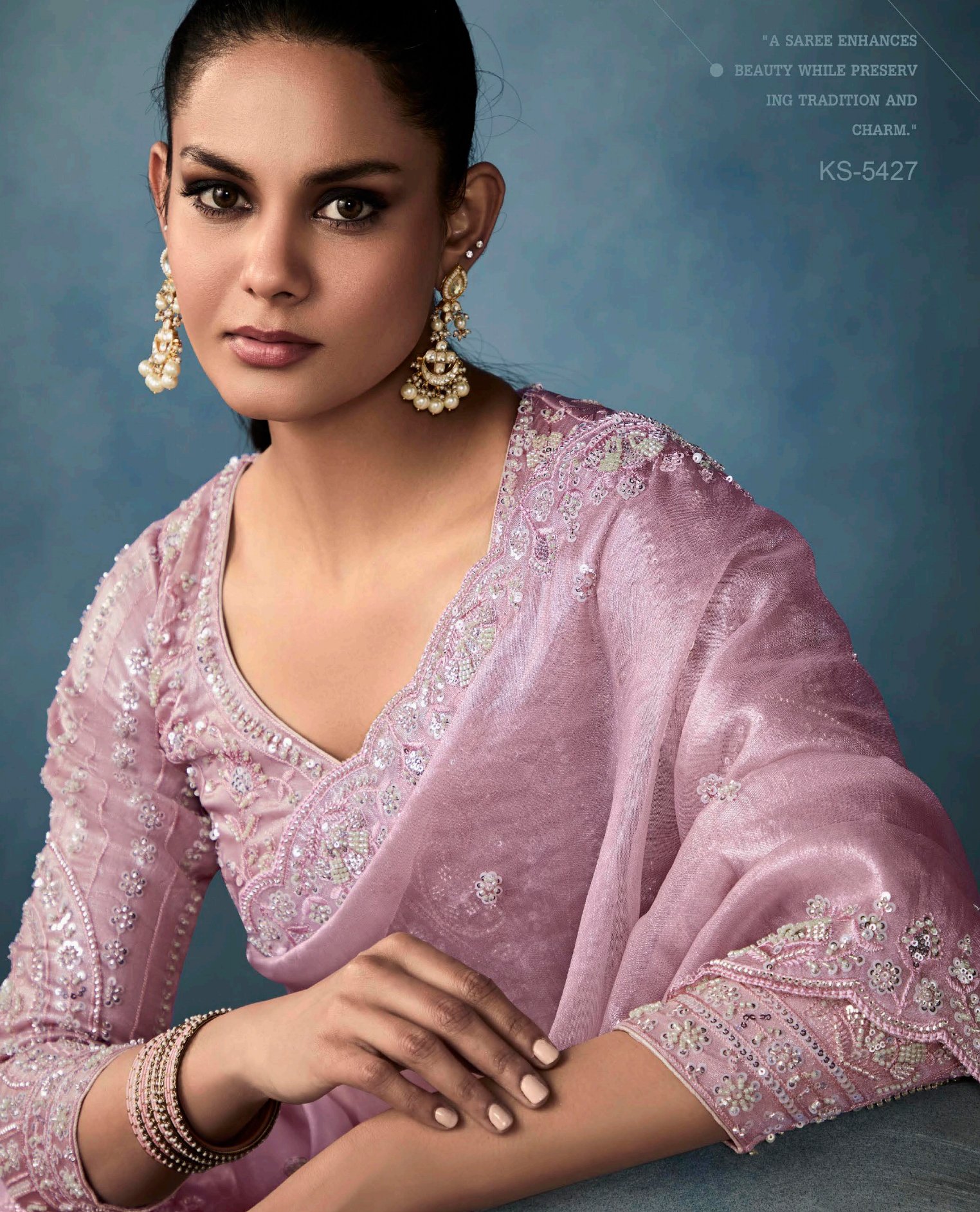 Trendy Saree for Women Exclusive Designer Pink Saree