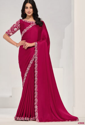 Designer Red Saree for Karwa Chauth Under 5000