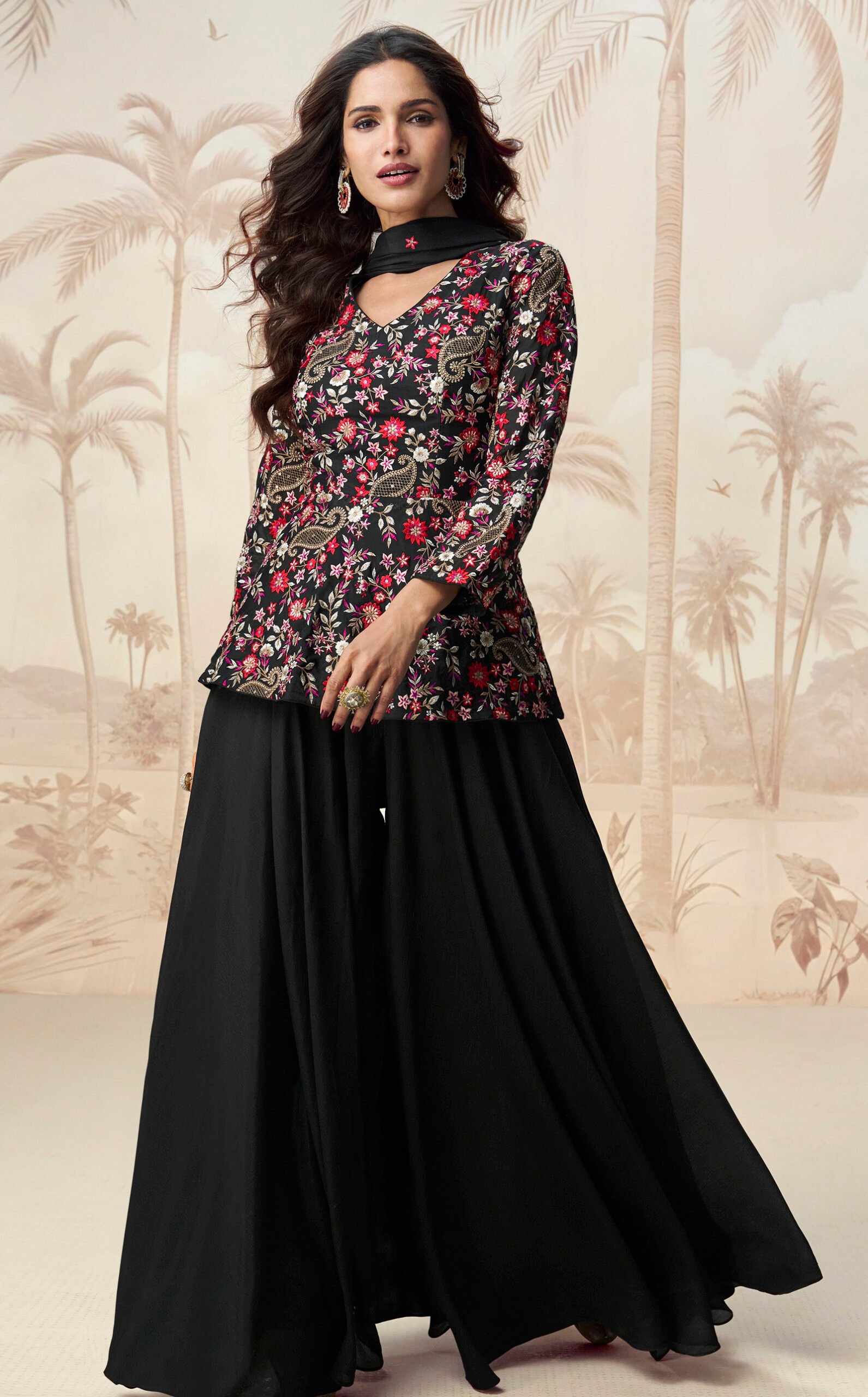 Designer Short Kurti with Lehenga for Wedding