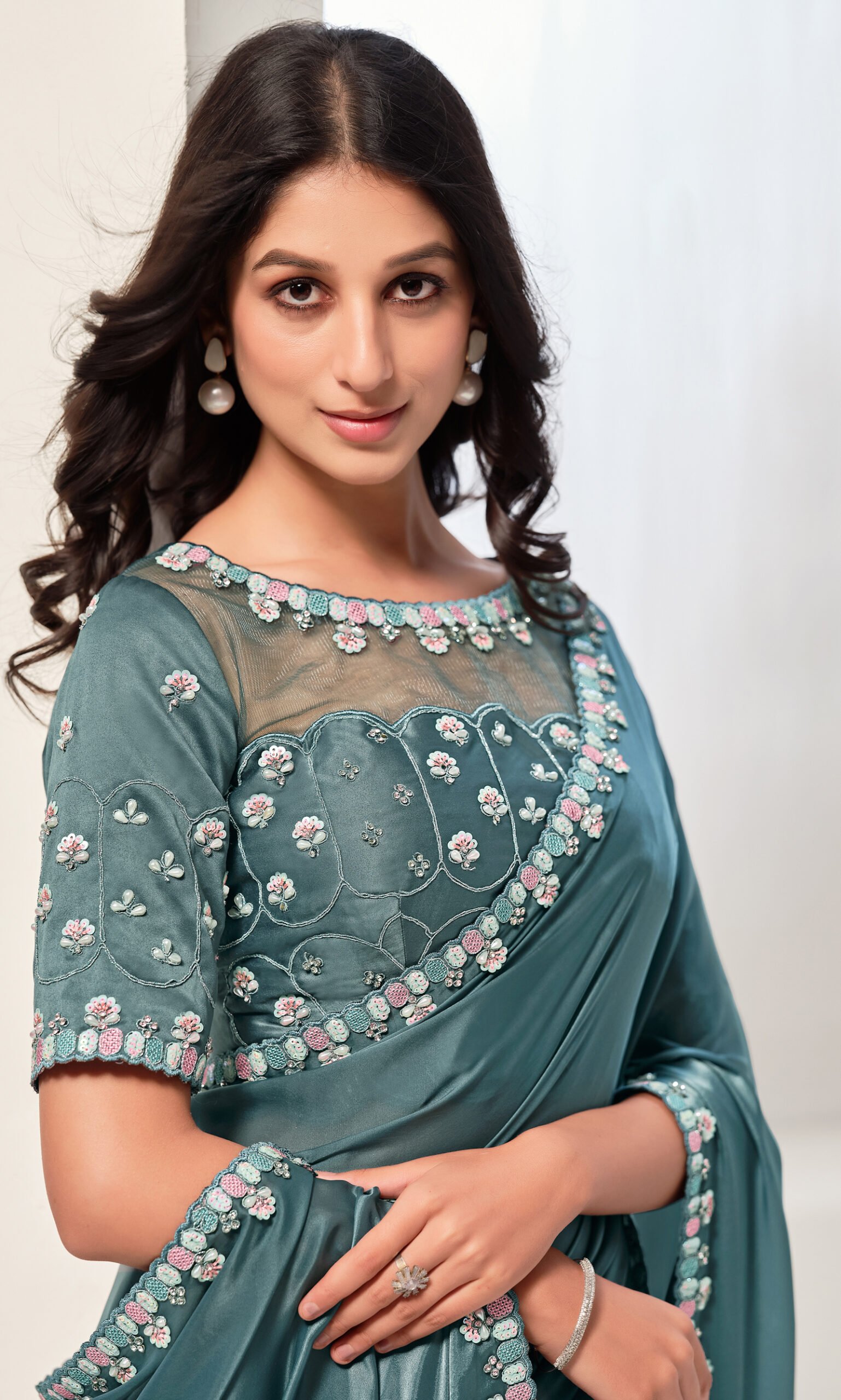 Exclusive Saree with Designer Blouse Online