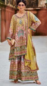 Garara Suit Design 2025 Long Kameez And Sharara for Dulhan