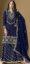 Ink Blue Punjabi Sharara Suits Online Shopping