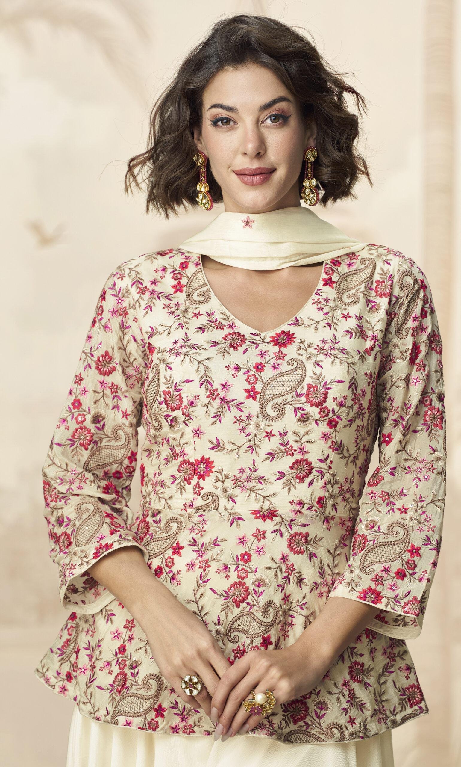 Punjabi Lehenga with Short Kurti