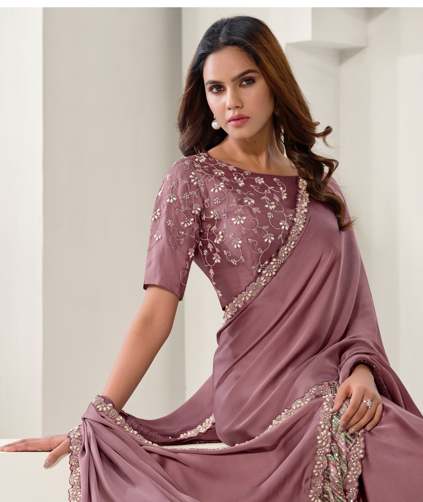 Reception Saree Look for Indian Bride