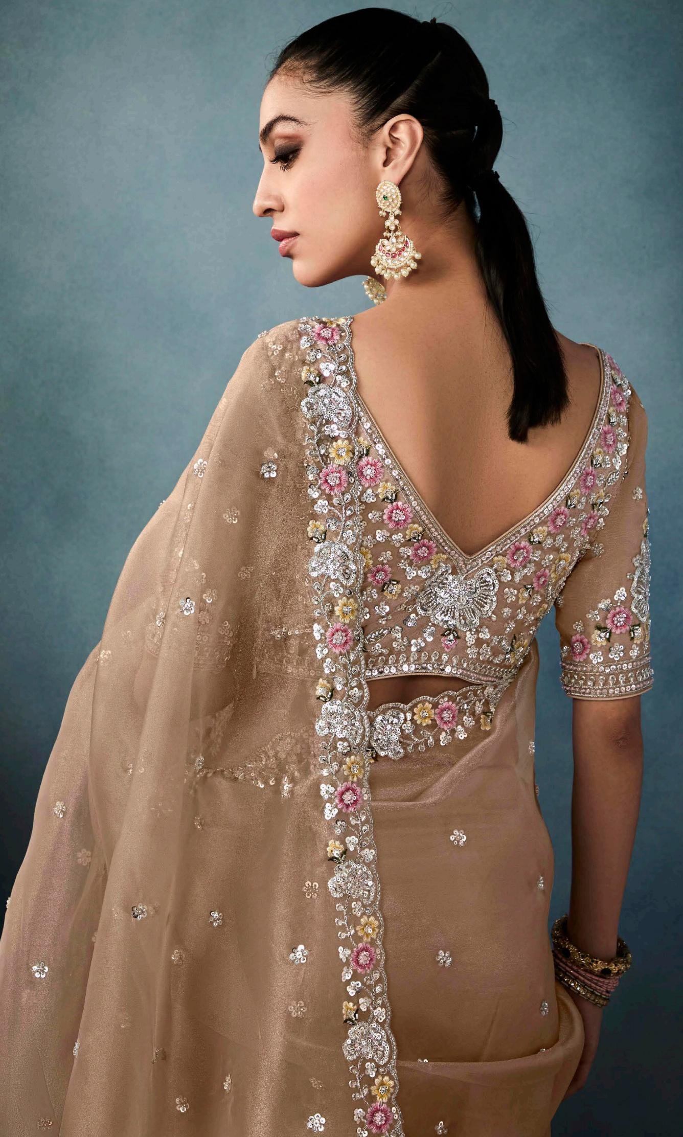 Reception Saree Look for Indian Bride
