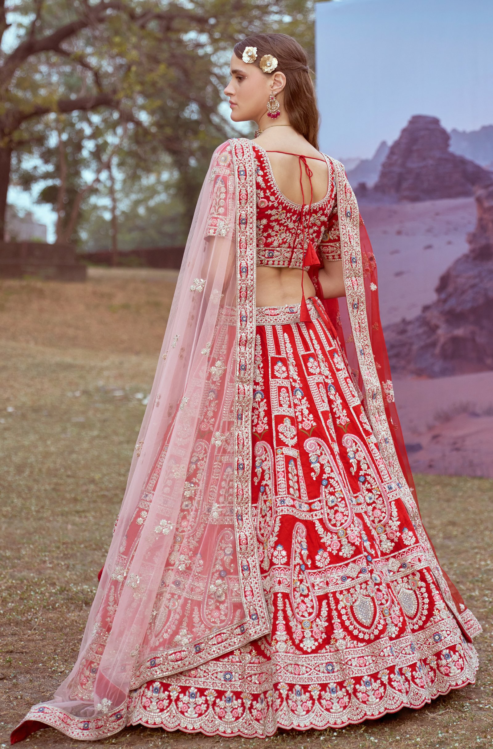Red Lehenga Party Wear Exclusive Red Lehenga