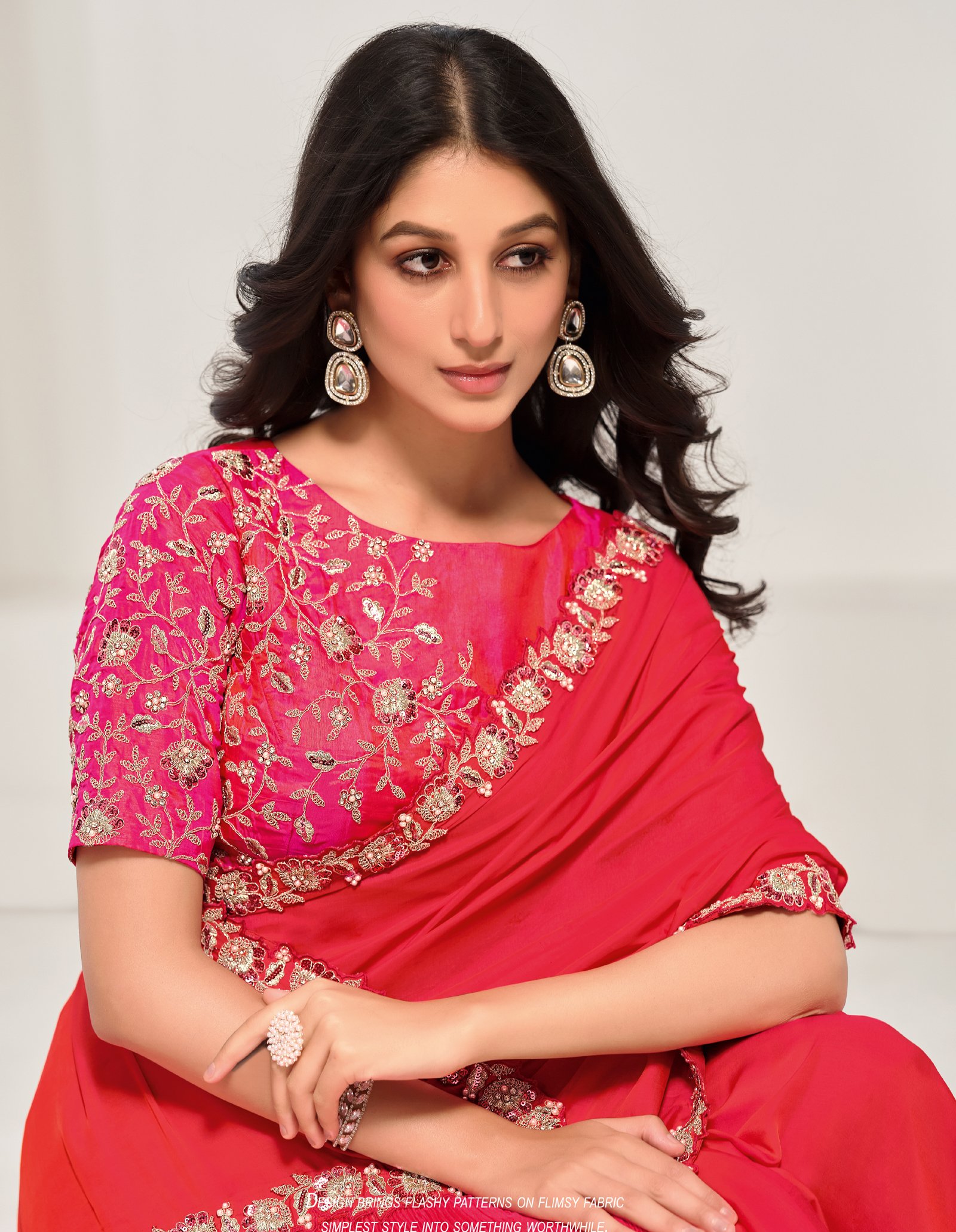 Red Saree for Karwa Chauth Under 5000 Red Bridal Saree