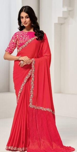 Red Saree for Wedding Bride Red Saree for Karwa Chauth