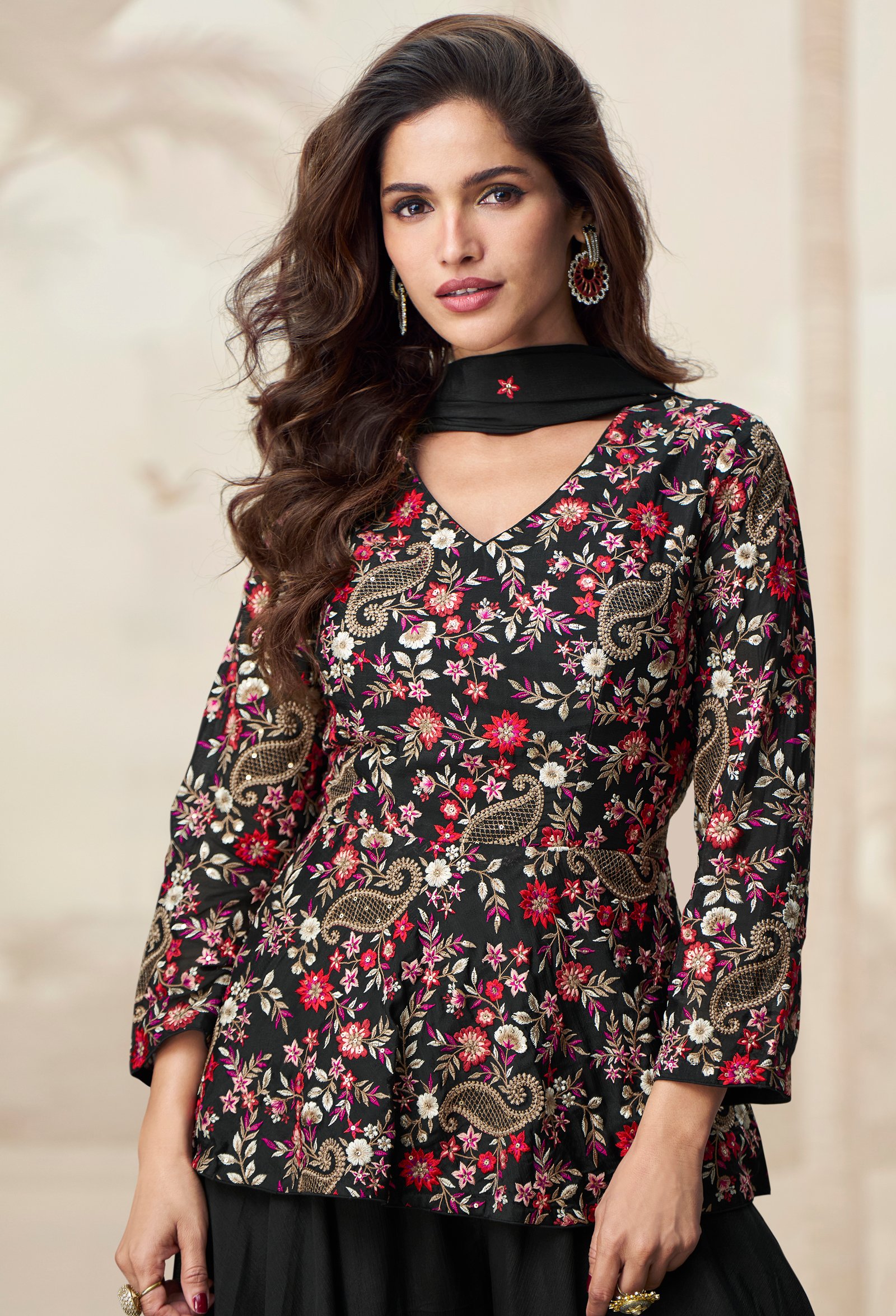 Short Kurti with Lehenga Party Wear