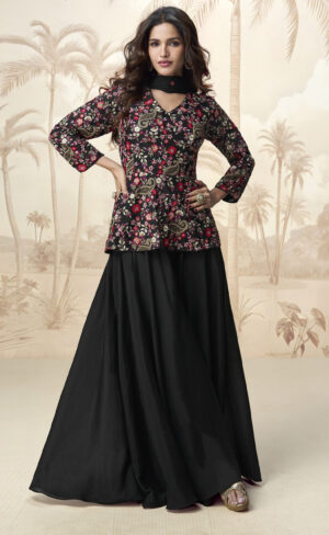 Short Kurti with Lehenga Party Wear