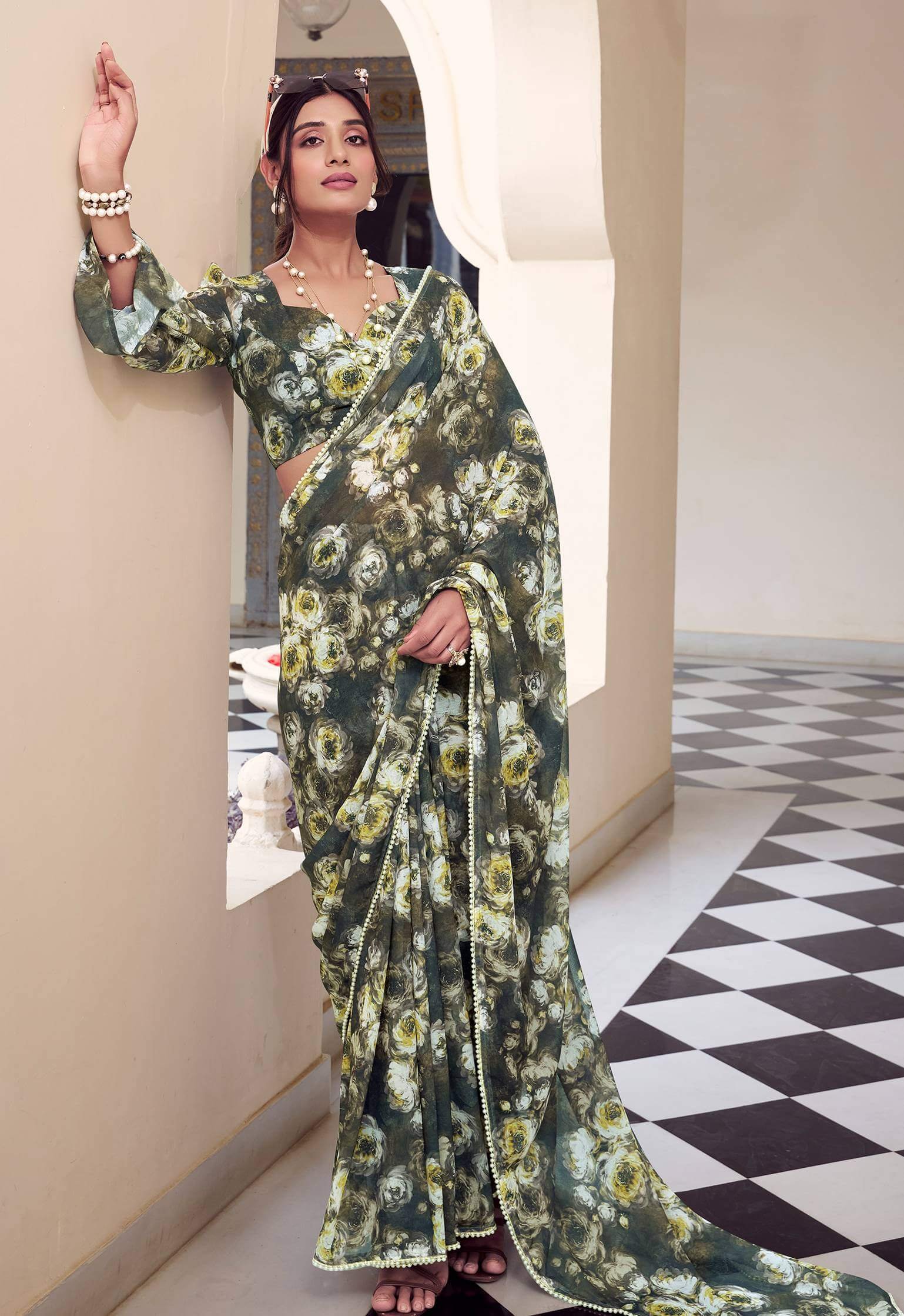 Chiffon Silk Designer Saree Professional Saree