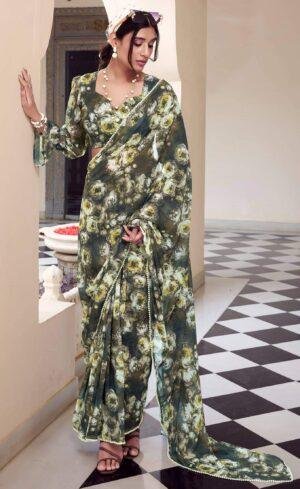 Chiffon Silk Designer Saree Professional Saree