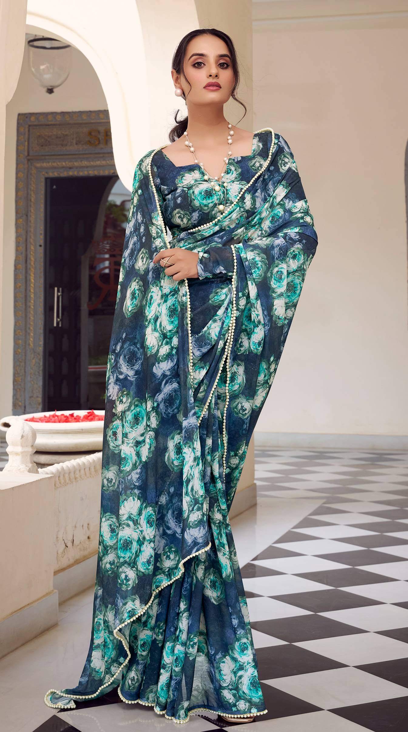 Chiffon Silk Designer Sarees for Daily Wear