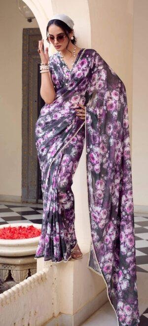 Chiffon Silk Designer Sarees for Regualr Wear