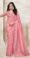 Chiffon Silk Designer Sarees for Women Baby Pink Saree