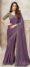 Chiffon Silk Designer Sarees for Women Lilac Purple Saree