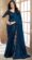 Chiffon Silk Designer Sarees for Women Turquoise Royal Blue Saree