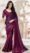 Chiffon Silk Designer Sarees for Women in Purple Saree