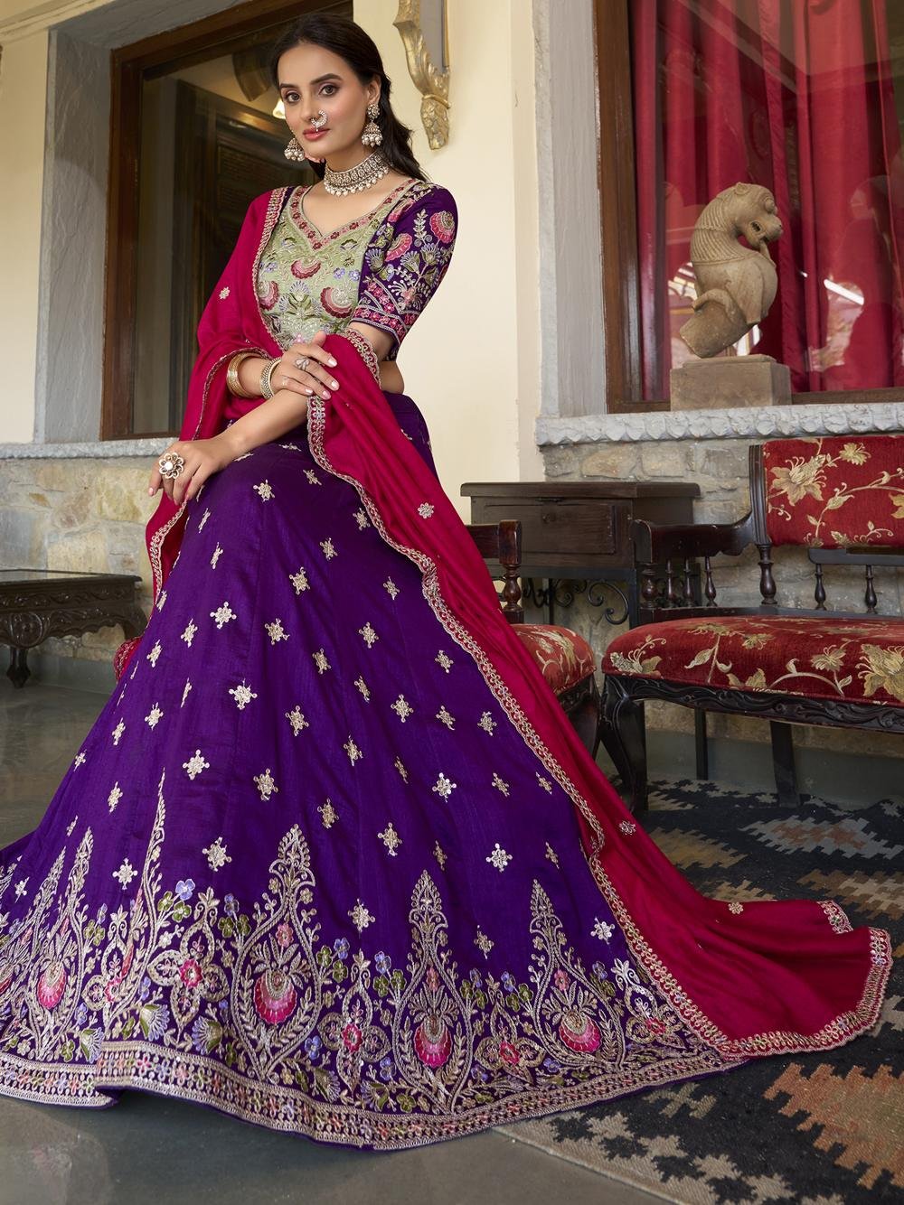 Designer New Trendy Party Wear Lehenga USA