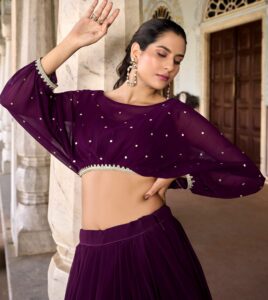 Georgette Lehenga for Women Weddings