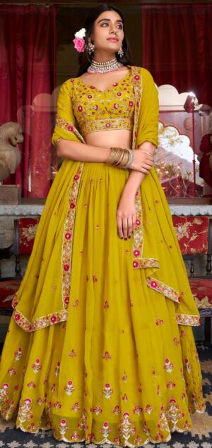 Haldi Lehenga for Bride Sister
