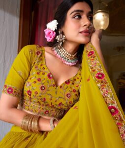 Haldi Special Lehenga for Bride Online