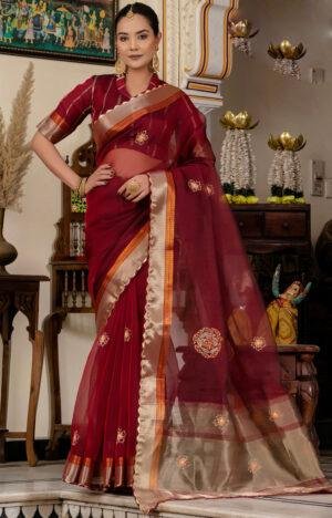Linen Cotton Sarees with Price in India