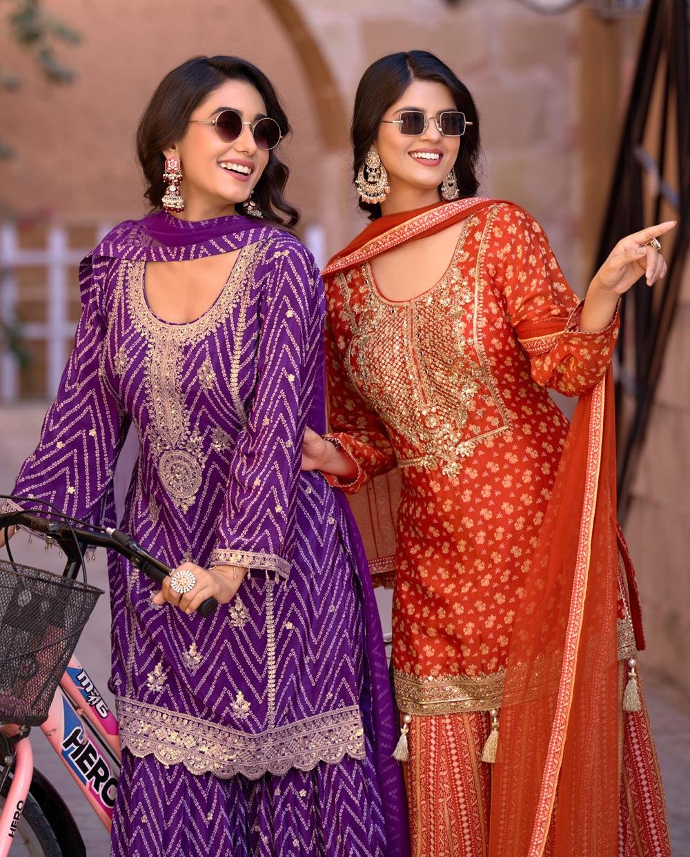 Punjabi Sharara Suits for Wedding with Price