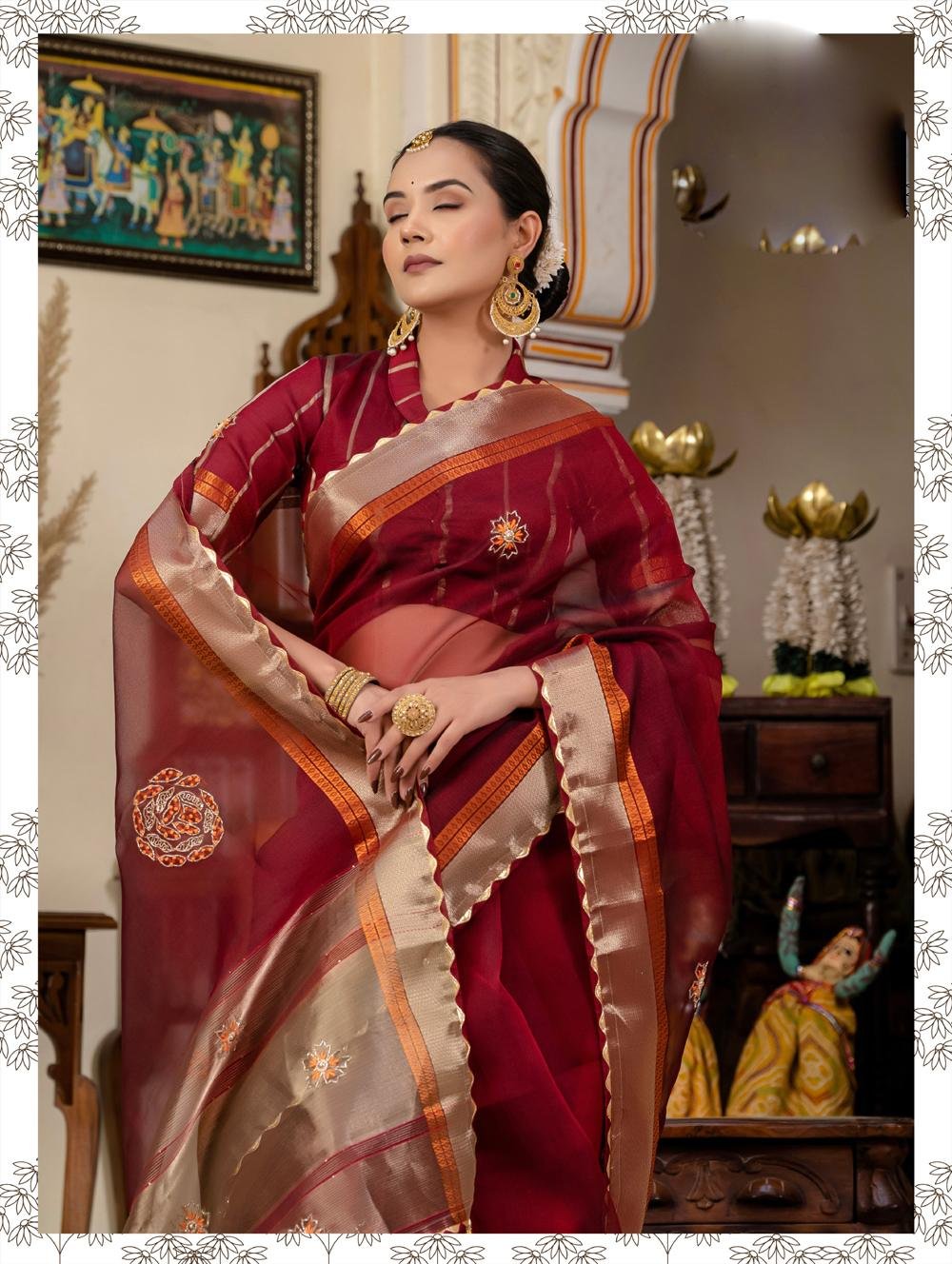 Pure Linen Sarees Online Indian Saree SHAHIFITS