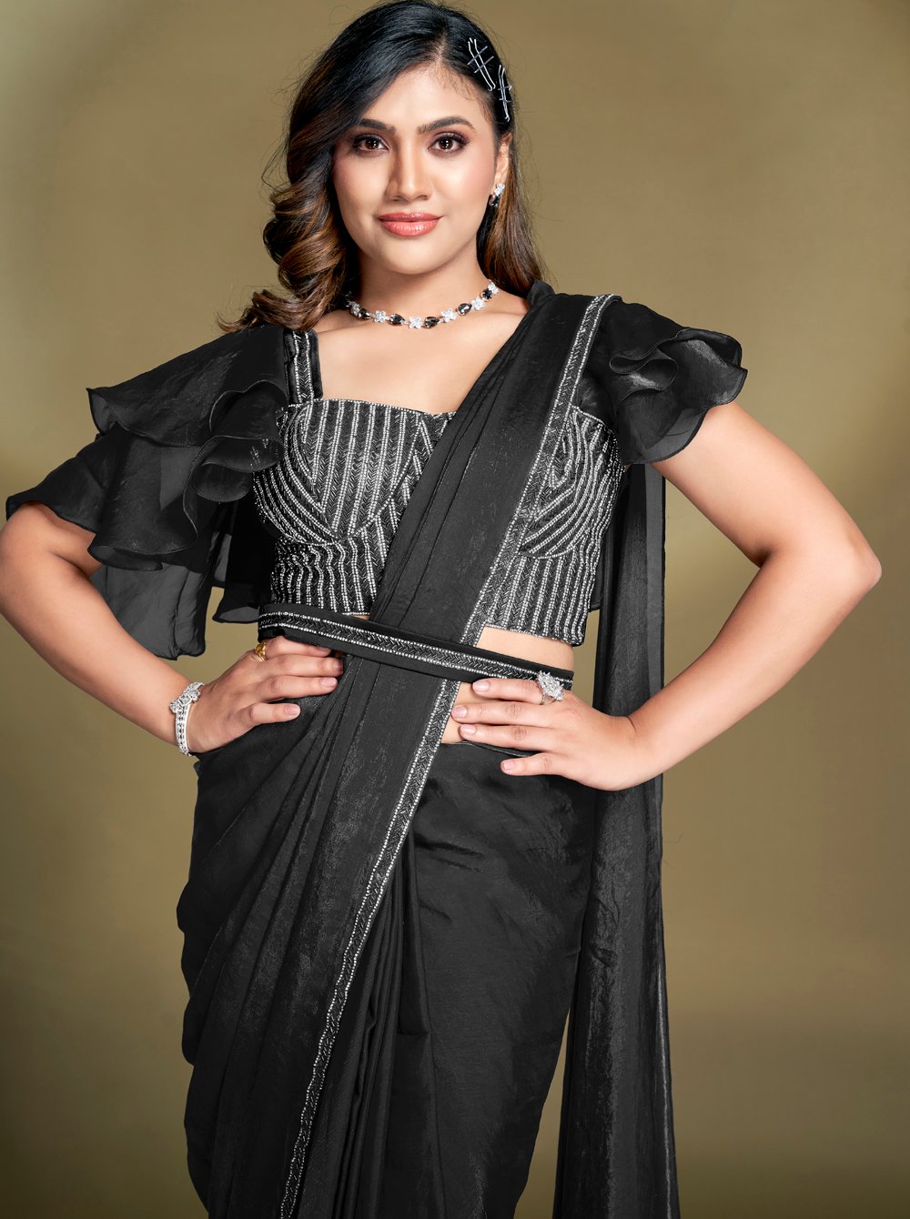 Ready-Made Pleated Saree Online