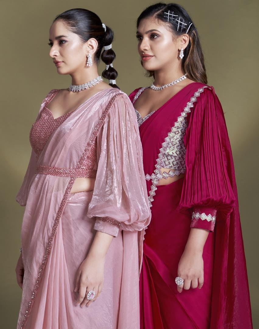 Ready to Wear Saree with Stitched Blouse for Wedding in USA