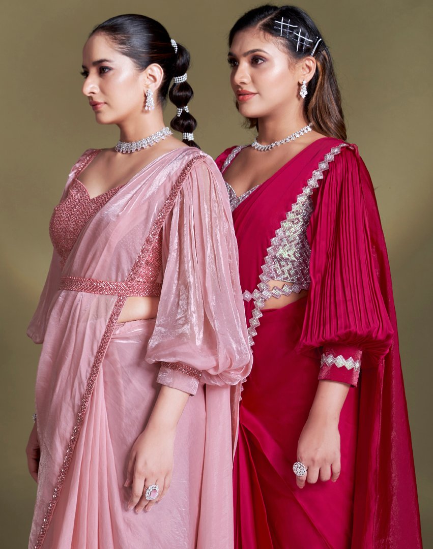 Ready to Wear Saree with Stitched Blouse for Wedding in USA