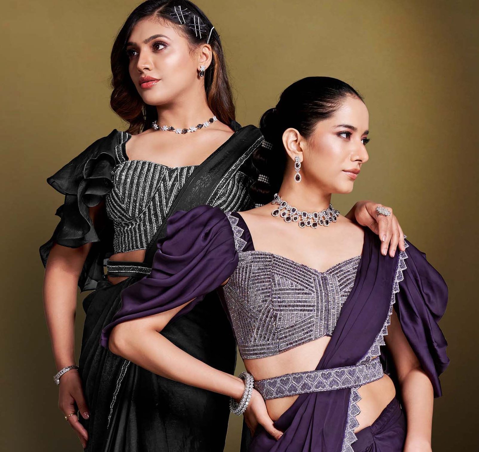 Readymade Stitched Saree One Minute Saree