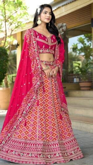 Red Lehenga Party Wear Best Price Lehenga for Wedding