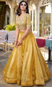Stylish Lehenga for Haldi Ceremony