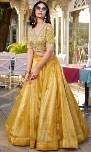 Stylish Lehenga for Haldi Ceremony