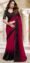 Wedding Saree Designer in India Chiffon Red Saree