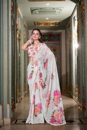 Daily Wear Sarees for Women Designer Georgette Saree