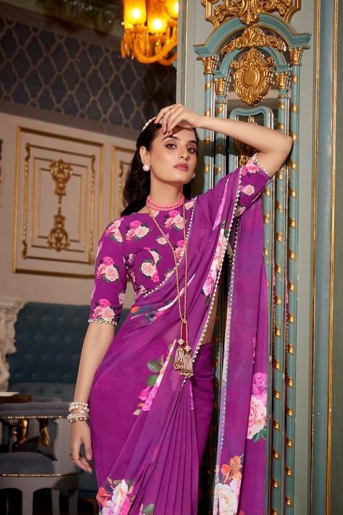 Daily Wear Sarees for Women Saree Blouse Design