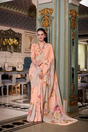 Daily Wear Sarees for Women Saree Floral Design