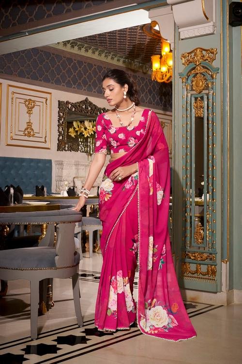 Daily Wear Sarees for Women Saree Floral Print