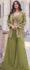 Indo Western Party Wear For Ladies Mehendi Colour