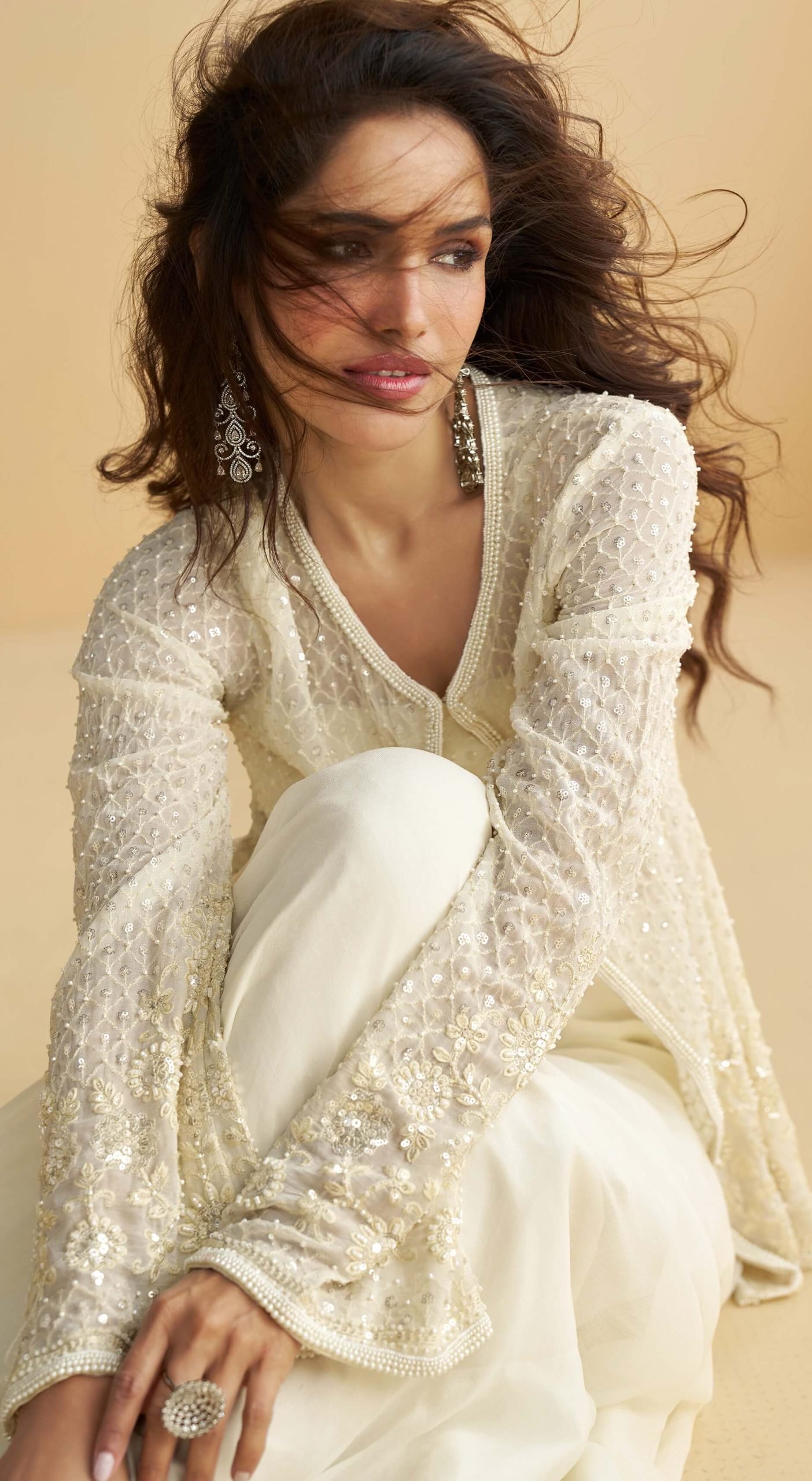 Crop Top with Sharara and Shrug Party Wear Images Women (2)