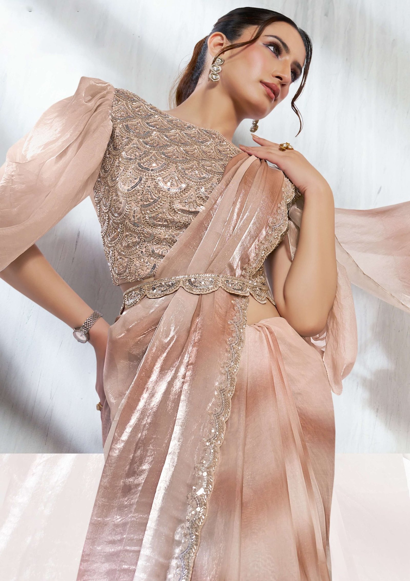 Designer Sarees for Wedding Party Online Ready To Wear Saree in Canada