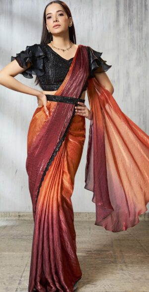 Desinger Ready-Made Pleated Saree Online